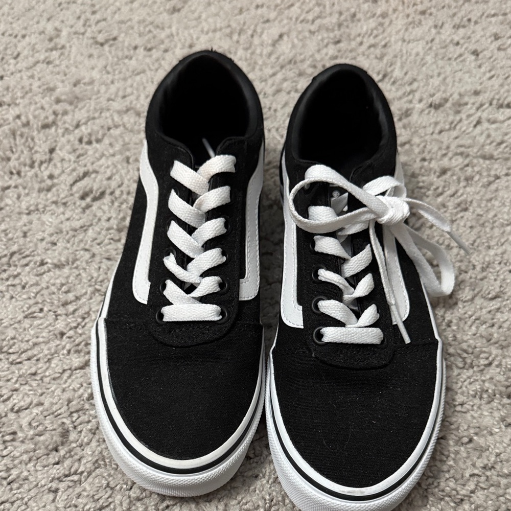Vans Black and White Athletic Shoes